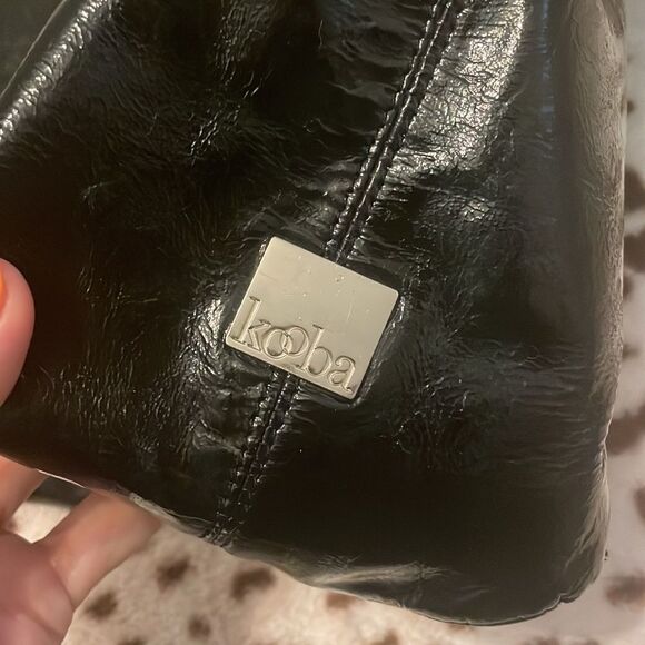 Kooba Y2K Early 2000's Vintage Rio Black Patent Leather Shoulder Bag - Picture 4 of 14